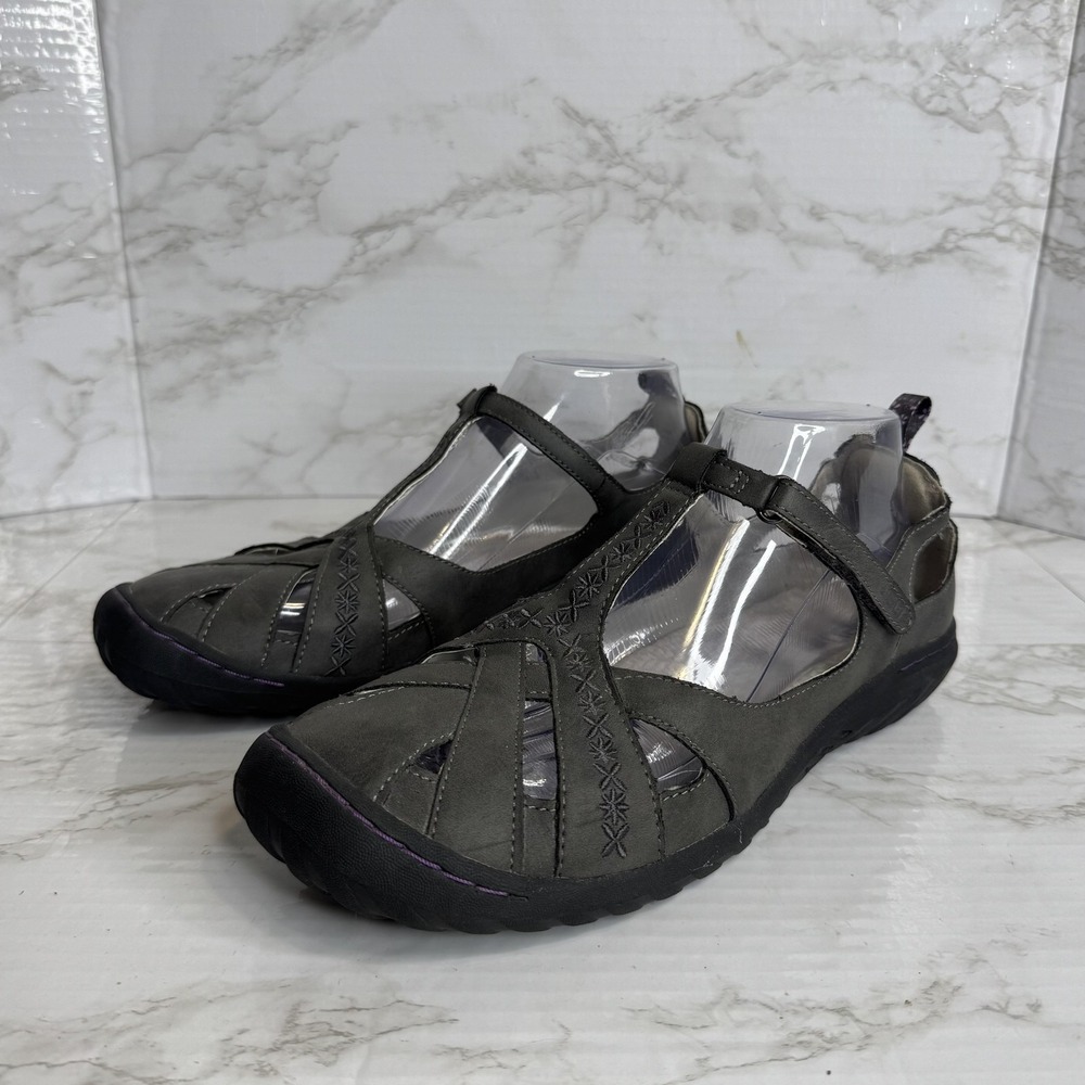 JBU by Jambu Shoes Womens Size 10 Gray Cynthia Vegan Memory Foam Mary Jane